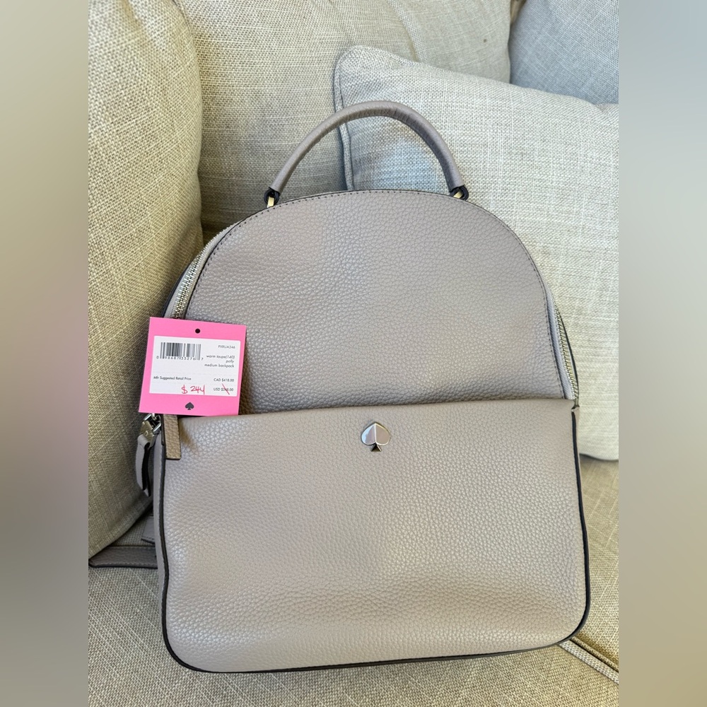 Kate spade medium leather backpack nwt